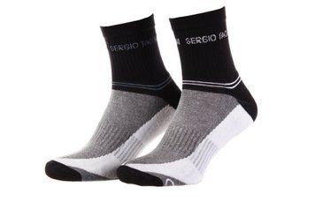 Шкарпетки Sergio Tacchini 3-pack чорний, сірий, білий Уні 36-40