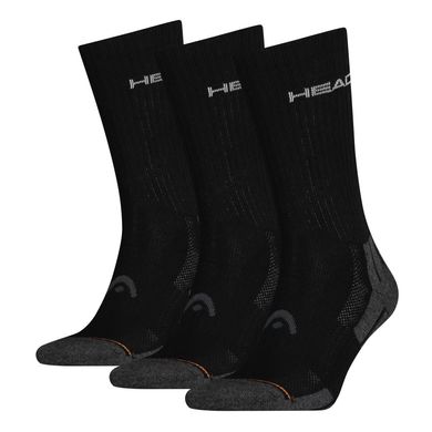Шкарпетки Head Performance Crew 3-pack black — 741020001-200, 35-38, 8713537918565