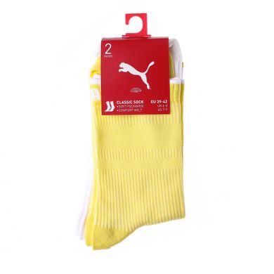 Шкарпетки Puma Sock Classic Women 2-pack yellow/white — 103003001-013, 35-38, 8718824799070