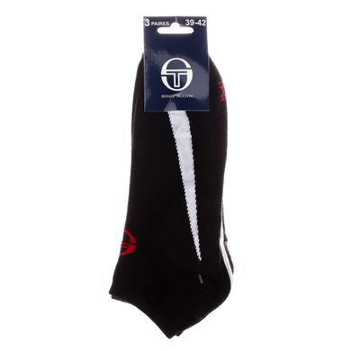 Шкарпетки Sergio Tacchini 3-pack black/gray/white — 93242541-2, 39-42, 3349600163331