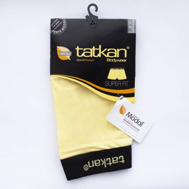 Трусы-боксеры Tatkan Mens Modal Boxershort 1-pack light yellow — 585017 - 010, S, 8681239210013