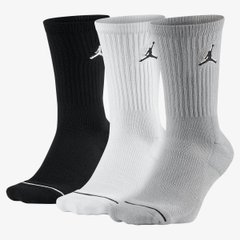 Шкарпетки Nike Jordan Jumpman Crew 3-pack black/gray/white — SX5545-019, 38-42, 883418172923