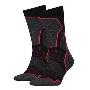 Шкарпетки Head HIKING CREW 2PPK UNISEX чорний, червоний Уні 35-38