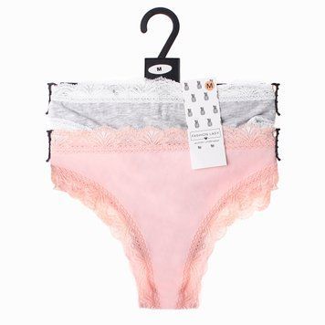 Трусики-танга Fashion Lady Tan Tanga F 2-pack gray/peach &mdash; 13890384-3, S, 3349610012858
