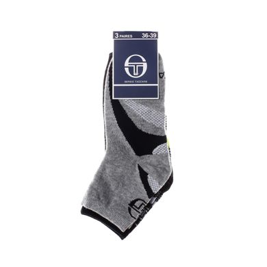 Шкарпетки Sergio Tacchini 3-pack black/gray/white — 83890832-2, 36-39, 3349600153455