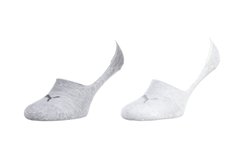 Носки Puma Footie Unisex 2-pack light gray/white — 141011001-002, 39-42, 8718824799698