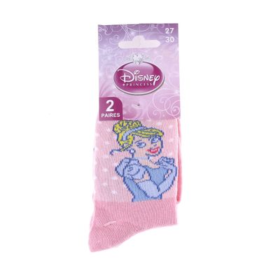 Шкарпетки Disney Princess Raiponce/Tiana 2-pack gray — 83891420-2, 24-26, 3349610007496