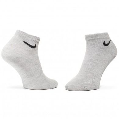 Носки Nike Everyday Lightweight Ankle 3-pack black/gray/white — SX7677-901, 34-38, 888407239137