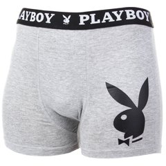 Трусы-боксеры Playboy Men's Underwear Classic 1-pack grey — ANNYA-0203, S, 4050073002018