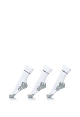Шкарпетки Head Performance Crew 3-pack white/grey — 741020001-300, 35-38, 8713537918596