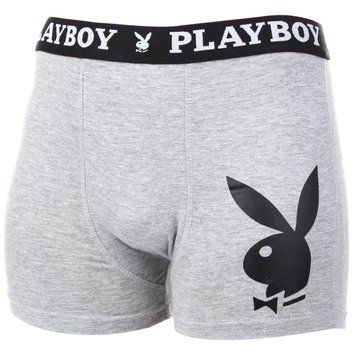 Труси-боксери Playboy Men's Underwear Classic 1-pack grey &mdash; ANNYA-0203, S, 4050073002018