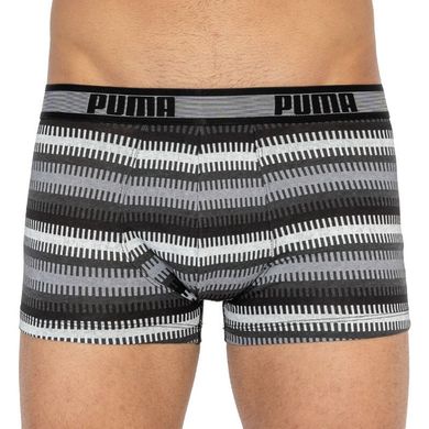 Трусы-боксеры Puma Worldhood Stripe Trunk 2-pack black/gray/white — 501004001-200, S, 8718824805566