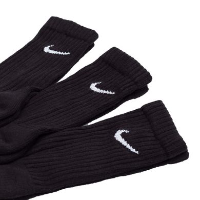 Шкарпетки Nike Value Cotton Crew 3-pack black — SX4508-001, 38-42, 685068091391