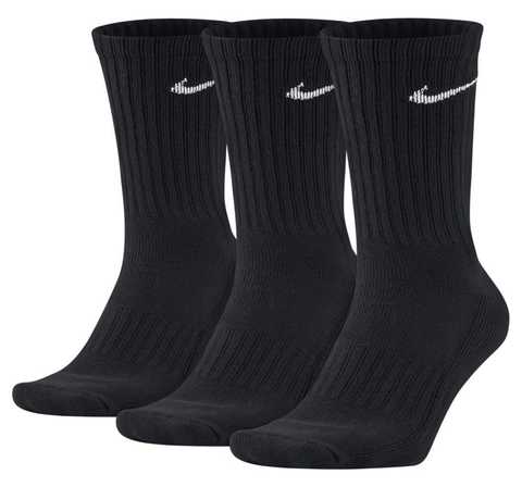 Black nike sales high socks