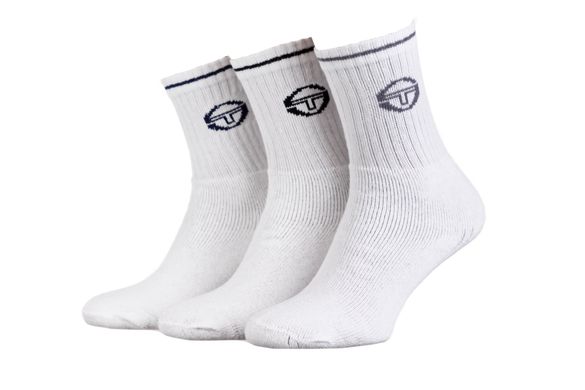 Шкарпетки Sergio Tacchini 3-pack white — 83024555-1, 27-30, 3349600132993
