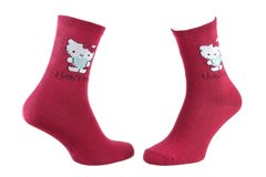 Носки Hello Kitty + Heart Strass 1-pack red — 13840875-2, 35-41, 3349610000107