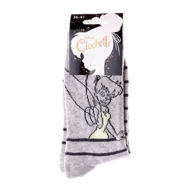 Шкарпетки Disney Fees Bells La Fee + Stripes 1-pack gray — 13890152-1, 36-41, 3349610000701