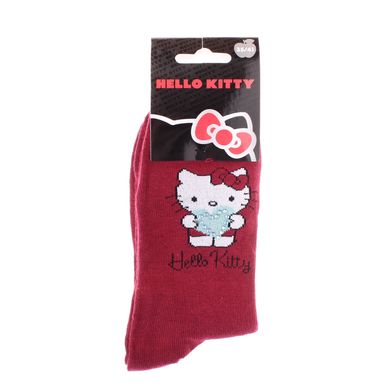 Носки Hello Kitty + Heart Strass 1-pack red — 13840875-2, 35-41, 3349610000107