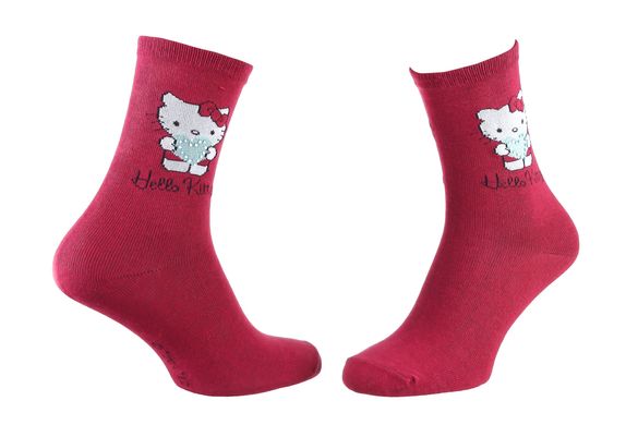 Шкарпетки Hello Kitty + Heart Strass 1-pack red — 13840875-2, 35-41, 3349610000107
