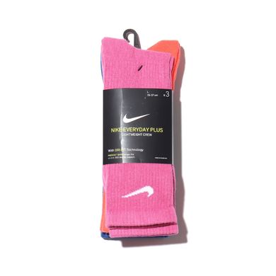 Шкарпетки Nike Everyday Plus Ltwt Crew 3-pack multicolor — DC7537-902, 38-42, 194500697867