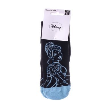 Шкарпетки Disney Princess Cinderella 1-pack black/blue &mdash; 13892320-7, 36-41, 3349610000602