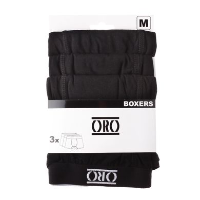 Труси-боксери Oro Men's Boxer 3-pack black — 30893013-3, XXL, 3349610016207