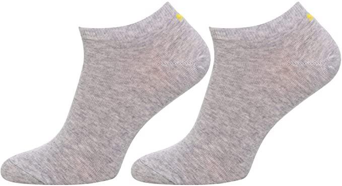 Носки Puma Unisex Lifestyle Sneakers 3-pack gray/yellow — 201203001-003, 35-38, 8718824800479