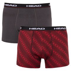 Трусы-боксеры Head Herringbone Print Boxer 2-pack red/gray — 891005001-730, XL, 8718824735580