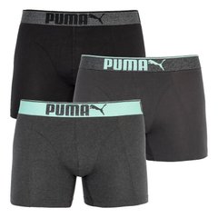 Труси-боксери Puma Lifestyle Sueded Cotton Boxer 3-pack blue/gray — 681030001-005, XL, 8718824812038
