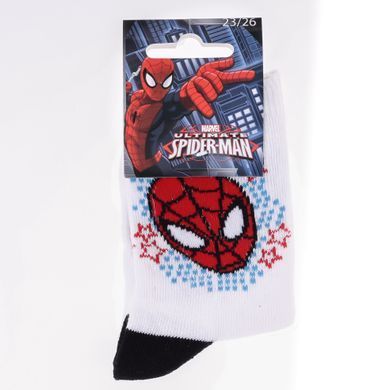 Носки Marvel Spider Man Head Spiderman + Stars gray/yellow &mdash; 43890147-4, 19-22, 3349610003535