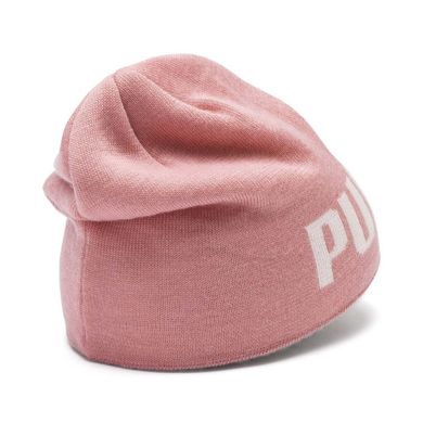 Шапка Puma Men's Ess Logo Beanie pink — 2233009, One Size, 4060981733706