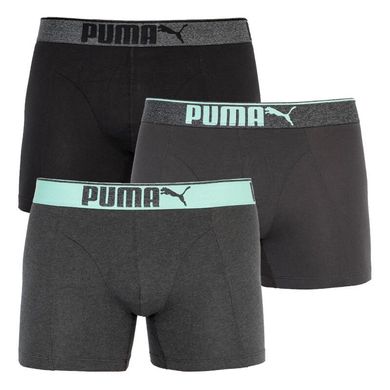 Трусы-боксеры Puma Lifestyle Sueded Cotton Boxer 3-pack blue/gray — 681030001-005, S, 8718824812007