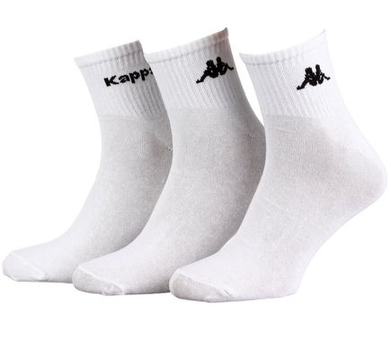 Шкарпетки Kappa 3-pack white — 93157267-1, 39-42, 3349600166158