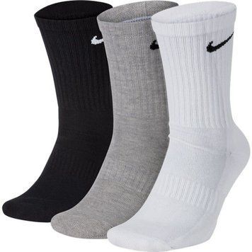 Шкарпетки Nike U NK EVERYDAY CSH CRW 3PR 132 чорний, білий, сірий Уні 38-42
