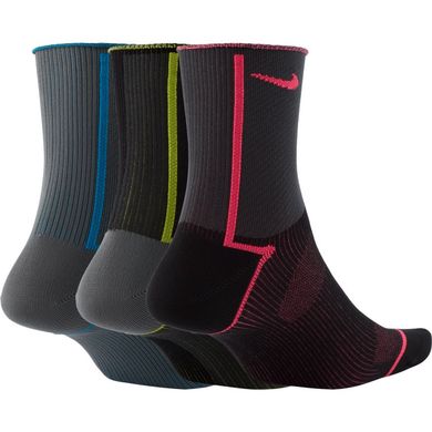 Носки Nike Everyday Plus Lightweight Ankle 3-pack black/gray — CK6021-907, 34-38, 194500816602
