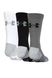 Шкарпетки Under Armour Heatgear Tech Crew 3-pack black/gray/white — 1312341-040, 42-47, 191168869407