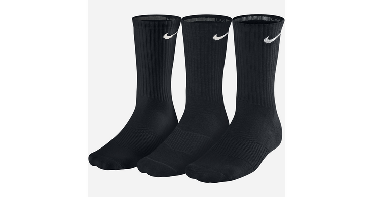 Носки Nike Cotton Crew 3-pack black — SX4700-001, 34-38, 884726525791