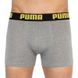 Трусы-боксеры Puma Statement Boxer 2-pack gray/yellow — 501006001-020, S, 8718824805726