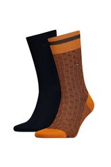 Носки Tommy Hilfiger Socks 2-pack mustard/black — 482017001-083, 43-46, 8718824568614