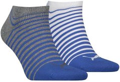 Шкарпетки Puma Unisex Sneaker 2-pack blue/gray/white — 101001001-023, 43-46, 8718824798417