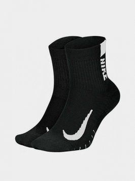 Шкарпетки Nike U NK MLTPLIER ANKLE 2PR - 144 чорний Уні 34-38