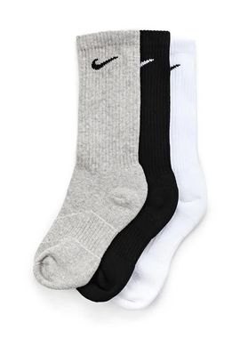 Носки Nike Cotton Cushion Crew Junior 3-pack black/gray/white — SX4719-967, 38-42, 884726584705