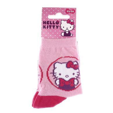 Шкарпетки Hello Kitty Head Hk + Writing pink — 32770-7, 19-22, 3349610002569