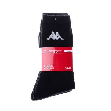 Шкарпетки Kappa 3-pack black — 93027855-1, 43-46, 3349060182354