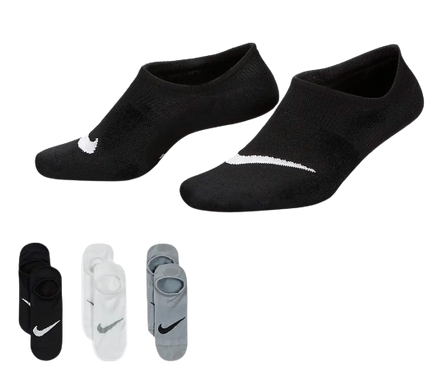 Шкарпетки Nike U NK EVERYDAY PLUS LTWT FOOTIE 3PPK - SX5277-927, 34-38, 194958595456