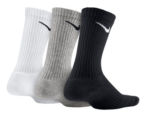 Шкарпетки Nike Cotton Cushion Crew Junior 3-pack black/gray/white — SX4719-967, 38-42, 884726584705