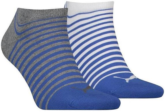 Носки Puma Unisex Sneaker 2-pack blue/gray/white — 101001001-023, 35-38, 8718824798394