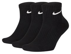 Шкарпетки Nike Everyday Cushion Ankle 3-pack black — SX7667-010, 46-50, 888407235009