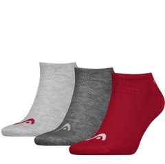 Носки Head Sneaker Unisex 3-pack light gray/gray/red — 761010001-070, 43-46, 8718824741932