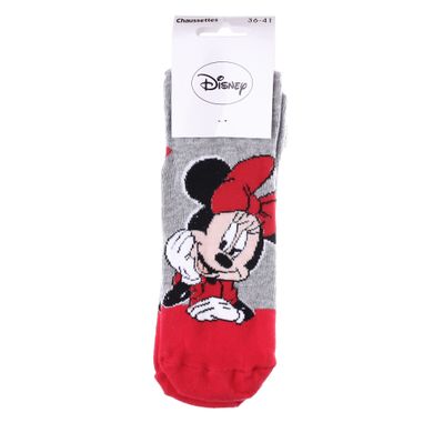 Носки Disney Minnie Minnie Head On Hand 1-pack gray/red — 13893120-4, 36-41, 3349610000930